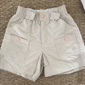 AFTCO light orange fishing shorts